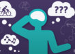 A person with a thought bubble above their head