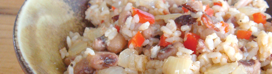 A close up of a bowl of food on a table