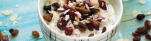 Oatmeal with Almonds and Tart Cherries