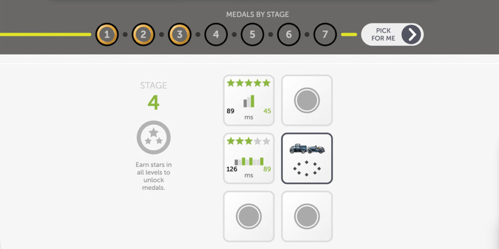 Showing How the Exercise Changes in Each Level